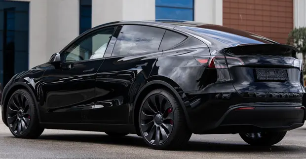 Voor Een Taxi Rit Met Een Tesla Schipholtaxi